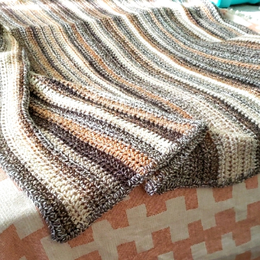 Striped Crochet Blanket